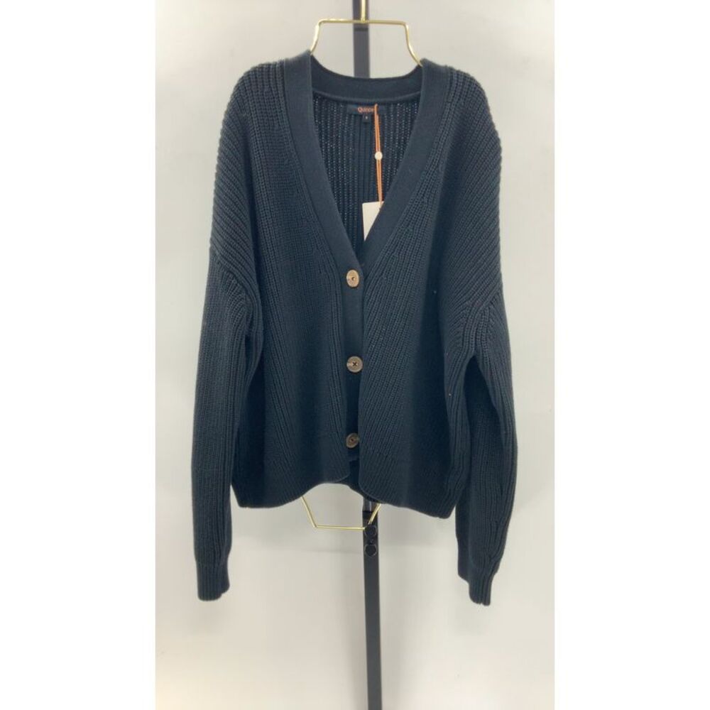 100% Organic Cotton Fisherman Boxy Cropped Cardigan - Picture 4 of 4